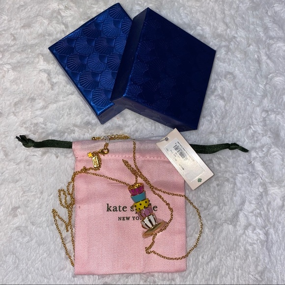 NWT Kate Spade necklace Tea Time Multi - Picture 6 of 10